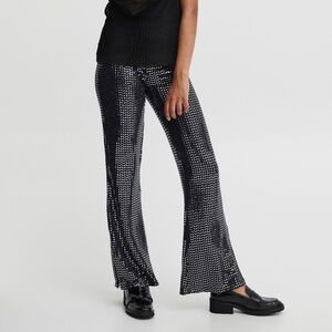 Ichi -  Ihporter Pa Metallic Wide Leg Pants